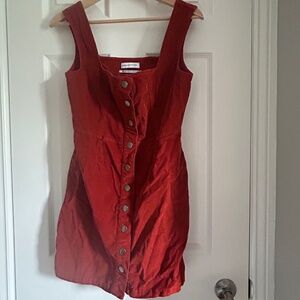 Cute corduroy red dress